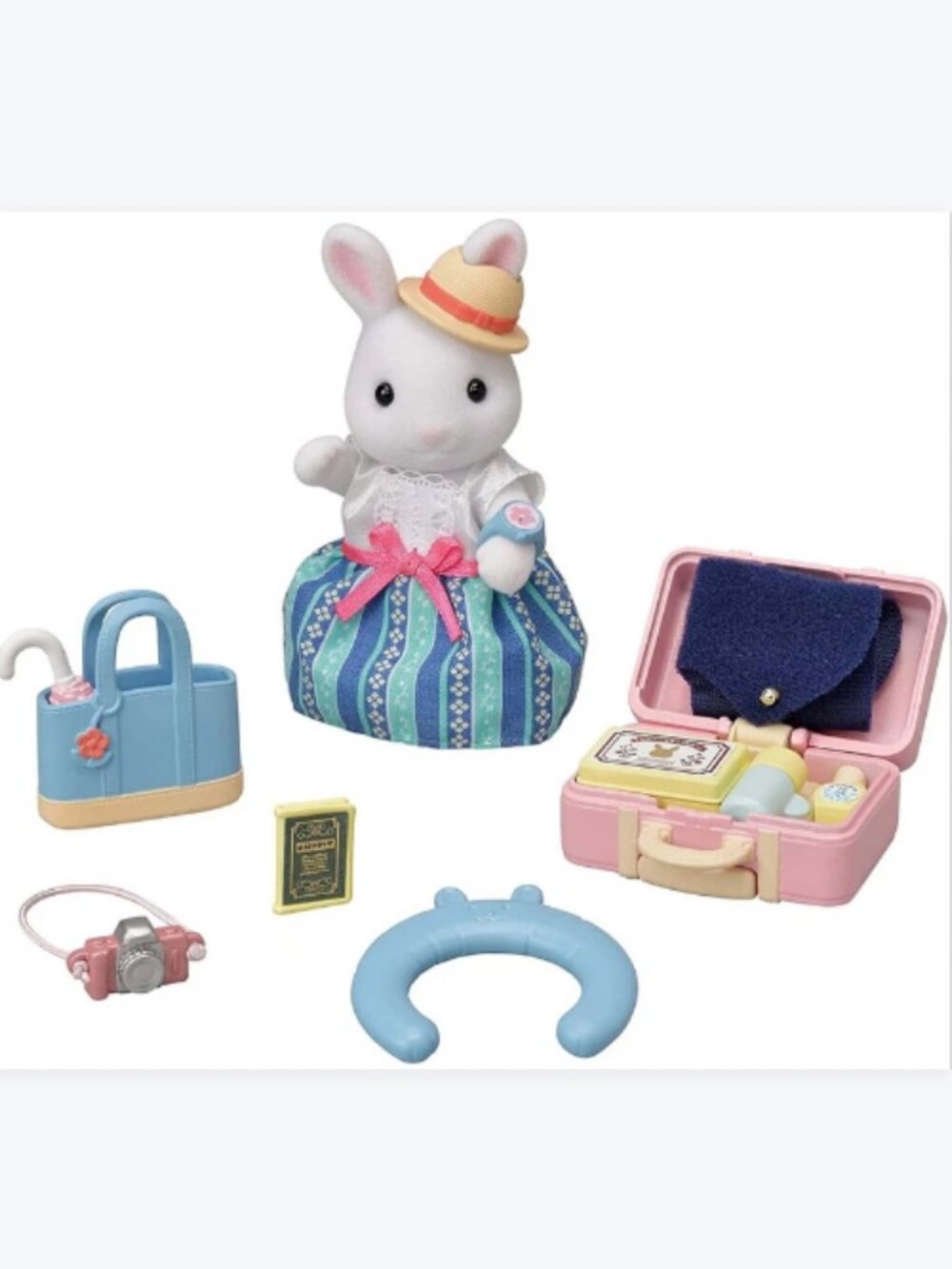 Calico Critters Snow Rabbit Mother Weekend Travel Set Sylvanian Families - Picture 3 of 5